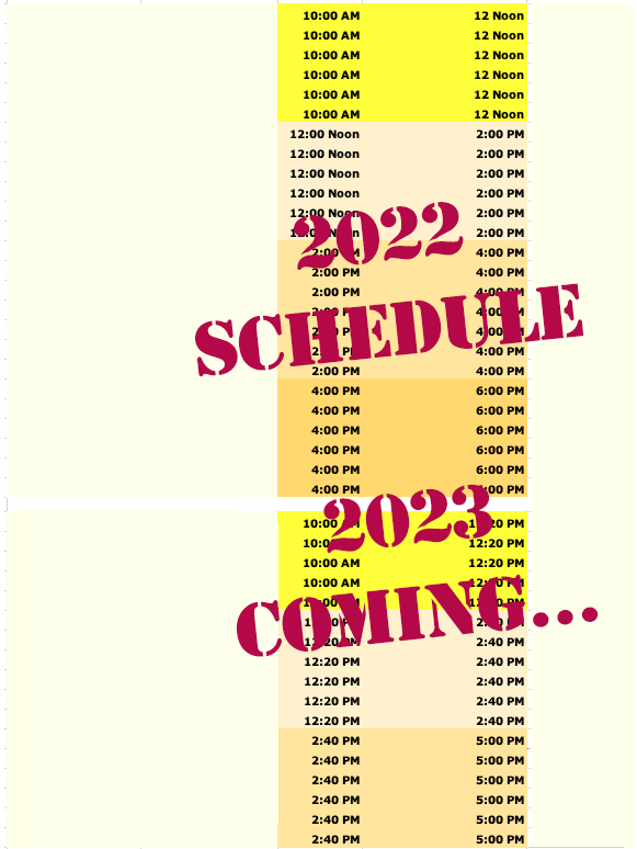 2020 LATFOB Authors Schedule